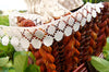 Special Circle Design Off White Lace Trim Edging 1¼
