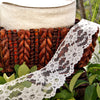 Big Floral Off White Raschel Lace Trim 2¾