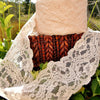 Lovely Floral Galloon Lace Light Peach 5⅛