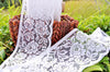 White Rose Filet Lace Trim