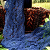 Navy Floral Leaf Galloon Lace Trim