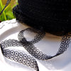 Symetrical Circle Black Lace Trim
