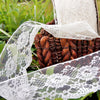 Lacy Mesh Off White Scalloped Floral Lace Trim
