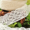 Vintage Dark Ivory Stiff Wide Scalloped Lace