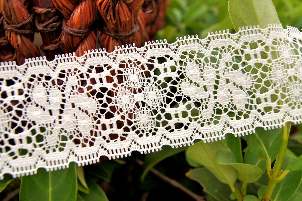 Intricate Floral Leaf Picot Vintage Lace