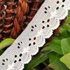 Eyelet Light Beige Scalloped Lace Trim