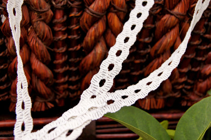 Ivory Galloon Beading Lace Trim ½" wide