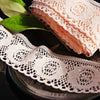 Medallion Peach Floral Lace Trim