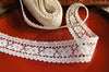 Natural Fancy Floral Scalloped Galloon Lace Trim