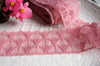 Mauve Pink Semi-Stiff Lace Trim
