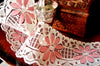 Pink Daisy Cream Lace Trim