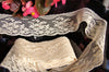 Fine Tulle Floral Embroidery Lace Trim Natural