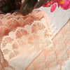 Peach Semi-Stiff Lace Trim