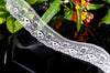 White Filigree Floral Lace Trim