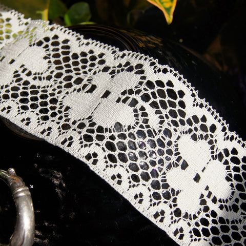 Shamrock Ivory Lace Trim