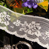 Floral Lace Trim - Natural White