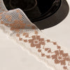 Vintage Tan Floral Cream Lace Trim