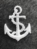 White Embroidery Anchor Vintage Decorative Patch #5000 