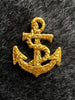 Metallic Gold Embroidery Vintage Anchor Iron-on Decorative Patch #5001