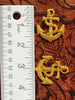 Metallic Gold Embroidery Vintage Anchor Iron-on Decorative Patch #5001