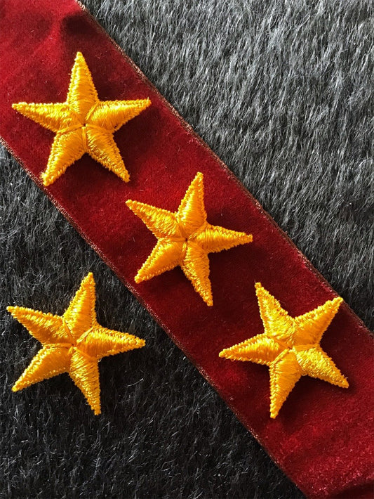 Vintage Embroidered Yellow Star Decorative Patch #5015