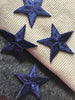 Vintage Embroidered Navy Star Decorative Patch #5017