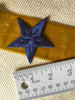 Vintage Embroidered Navy Star Decorative Patch #5017