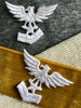Vintage White Eagle Sew-on Decorative Applique Patches #5018