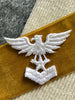 Vintage White Eagle Sew-on Decorative Applique Patches #5018