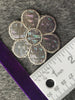 Vintage Metallic Silver Iron-on Decorative Floral Applique Patch #5027