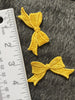 Vintage Yellow Bow Embroidery Decorative Patch #5034