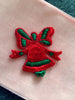 Vintage Holiday Season Bell Embroidery Applique Patch #5042