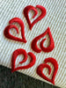 Vintage Iron-on Red Heart Embroidery Decorative Love Patch #5056