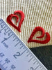 Vintage Iron-on Red Heart Embroidery Decorative Love Patch #5056