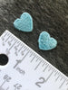 Vintage Embroidered Light Blue Iron-on Heart Decorative Patches #5064