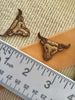 Vintage Brown Embroidered Bull Iron-on Applique Patches #5070