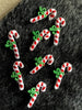 Holiday Season Candycane Vintage Decorative Patches #5073