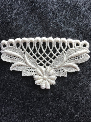 Natural Ecru Floral Venise Lace Applique #5076