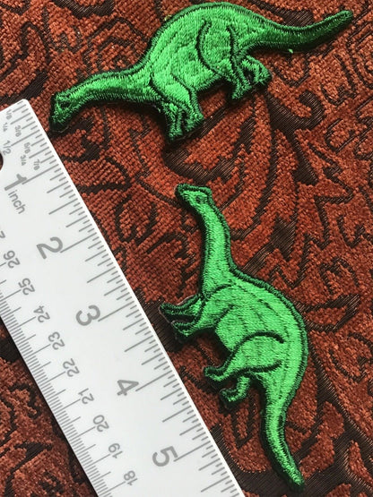 Vintage Green Dinosaur Embroidery Decorative Applique Iron-on Patches #5078