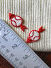 Decorative Red White Baseball Arrow Embroidered Vintage Sewing Patch #5079