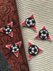 Soccer Ball Red Triangle Vintage Embroidered Applique Patches #5080