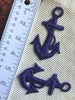 Navy Vintage Sew-on Anchor Decorative Embroidered Applique Patches #5087