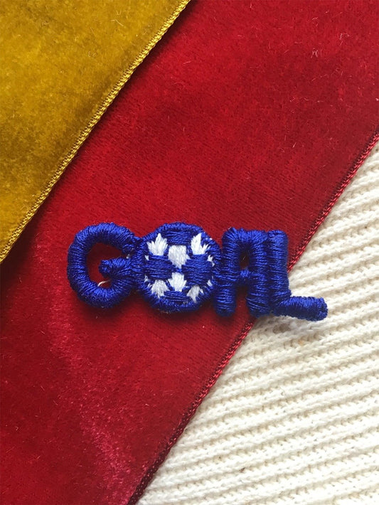 Vintage Sew-on "Goal" Soccer Applique Decorative Patches #5093