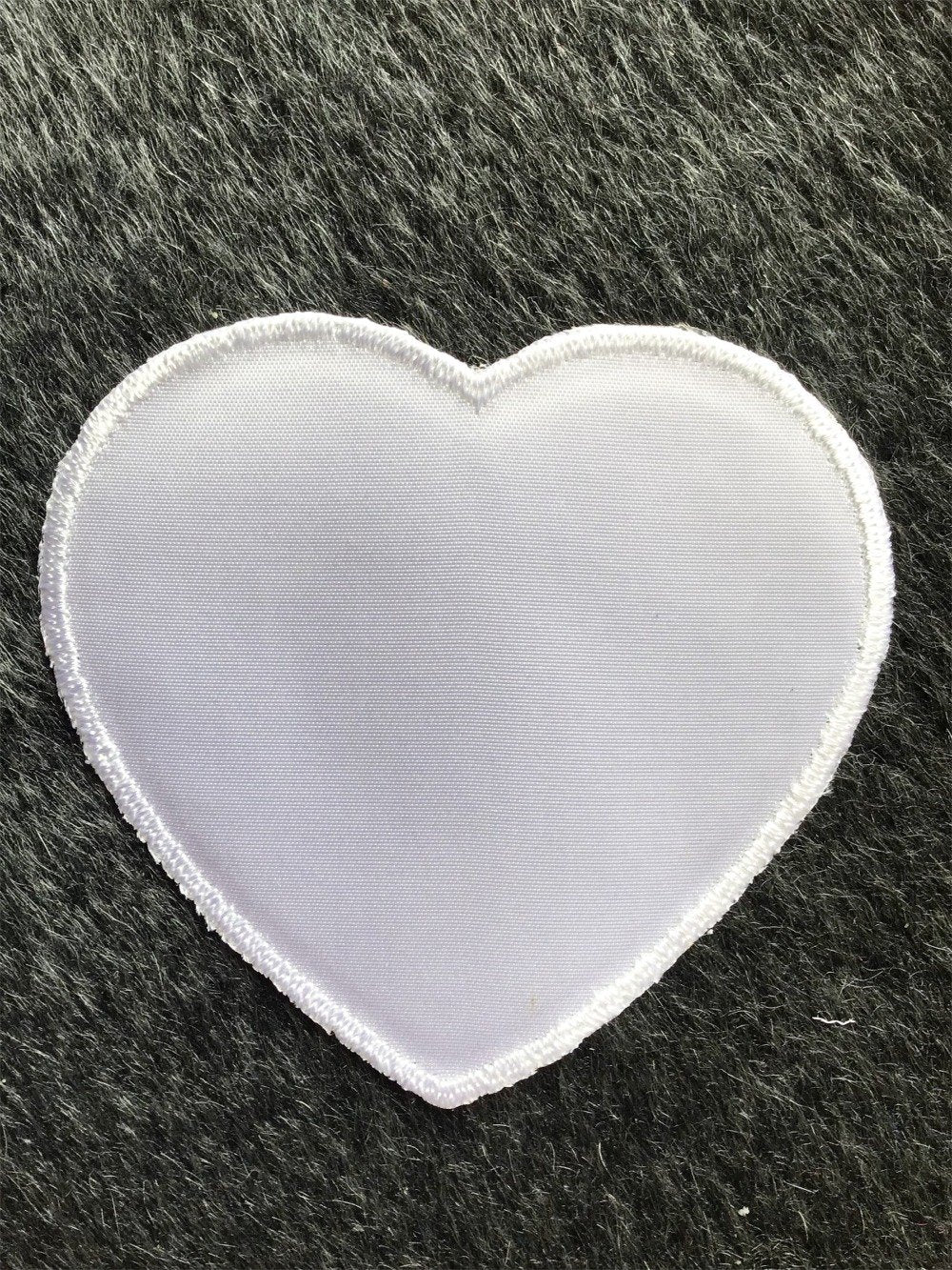 Vintage White Large Heart Decorative Embroidery Applique Patches #5094