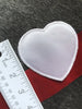Vintage White Large Heart Decorative Embroidery Applique Patches #5094