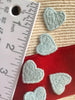 Light Blue Heart Vintage Embroidery Applique Sewing Patches #5099