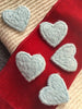 Light Blue Heart Vintage Embroidery Applique Sewing Patches #5099
