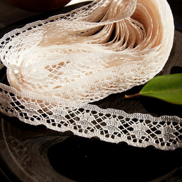 White Galloon Lace Trim with Lace Ribbon Lace - 2.5 (WT0212U05) 