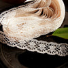 Flower Petal Natural Scalloped Lace Edging