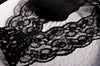 Black Galloon Floral Lace Trim